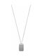 Emporio Armani Necklace ID Card from Steel Black