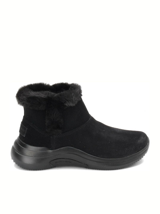 Go Midtown So Plush Suede Women's Chelsea Boots Black