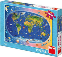 Kids Puzzle Map for 6++ Years 300pcs Dino