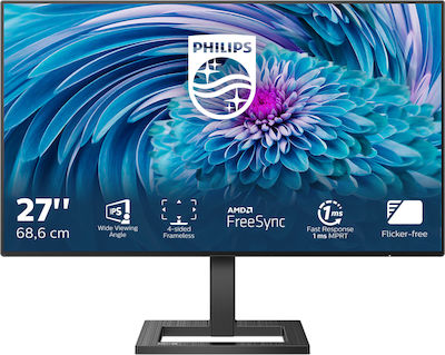 Philips E Line 272E2FA IPS Monitor 27" FHD 1920x1080 με Χρόνο Απόκρισης 4ms GTG