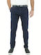 Scotch & Soda Men's Trousers Chino Elastic in Slim Fit Navy Blue