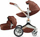 Hot Mom F023 360° 2 in 1 Adjustable 2 in 1 Baby Stroller Suitable for Newborn Brown