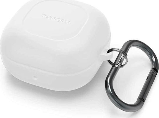 Spigen Silicone Fit Husă cu cârlig în culoarea Alb pentru Galaxy Buds Live / Pro