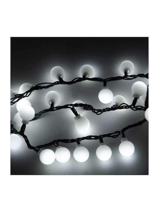 100 Lichterketten LED 2.5m. Kaltes Weiß in Zeic...