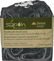 Sapon Detox Soap Μπάρα Σαπουνιού Καθαρισμού Προσώπου 110gr