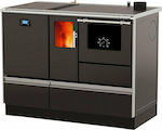 Alfa Plam Alfa Term 20 Σόμπα Pellet Καλοριφέρ 20kW Μαύρη