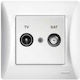 Lineme TV & Satellite Terminal Antenna Socket W...