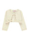 Boboli Girls Bolero Jacket with Buttons Beige