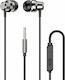 Dudao X10 Pro In-Ear Freihändig Kopfhörer mit Stecker 3.5mm Silber