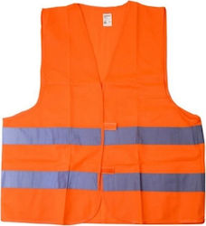 FFG Men's Safety Vest with Reflective Film Orange Type 3M