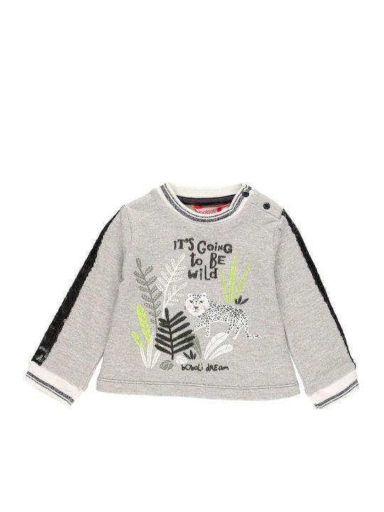 Fleece Kids’ Sweatshirt Grey Its Going to be Wild