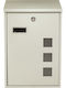 F.F. Group Outdoor Mailbox Metallic in Gray Color 25x10x40cm