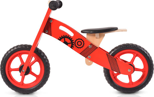 Moni Kids Wooden Balance Bike Red