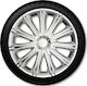 Autoline Σετ Τάσια Αυτοκινήτου Argo Nero 16" 4τμχ Ασημί