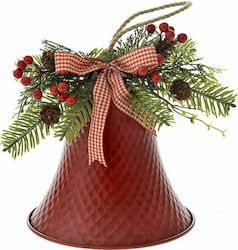 Iliadis Weihnachtsfigur Metallisch Dekorativ Glocke Rot Weihnachtsfigur Metallisch Dekorativ Glocke Rot 22x22x22cm