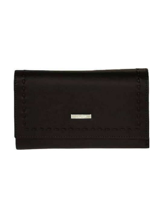 Lavor Large Leather Women's Wallet with RFID Black