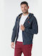 Timberland Exeter River Men's Sweatshirt Jacket with Hood and Pockets Navy