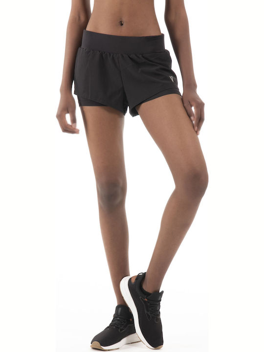 Magnetic North 2-in-1 Running Women's Sporty Shorts Black 19056