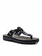 Mirabella Leather Women's Flat Sandals Anatomic Black Illusion