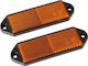 Lampa LKW-Reflektor Reflektierendes Orange Euro-Norm 90x35mm 2 Stück
