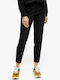 S.Oliver Women's Fabric Capri Trousers in Straight Line Black