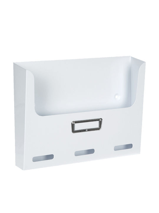 Viometal LTD 402 Forms Box Metallic in White Color 34x4.4x25cm