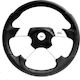 Luisi Vega Polyurethane Car Steering Wheel with 35cm Diameter Polyurethane Silver/Black