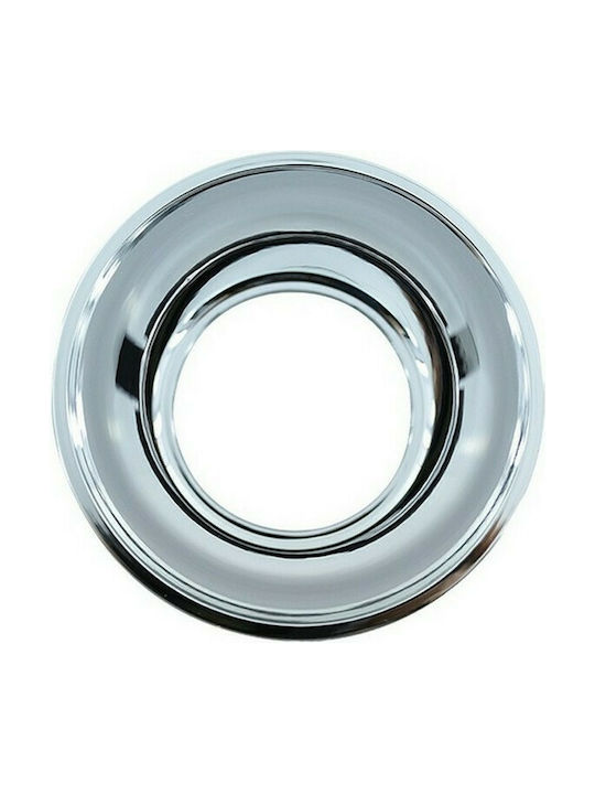 Aca Round Plastic Frame for Spot G90451C Chrome Silver