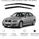 Heko Set of Windbreakers Front Car Dark Fime for BMW Series 3 E90 / E91 4D 2005-2012 2pcs