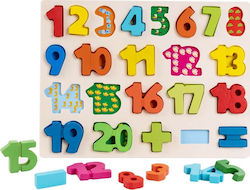 Wooden Kids Peg Puzzle Numbers 23pcs Phoohi