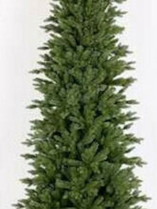 Elati Christmas Slim Green Tree with Metallic Base H180cm