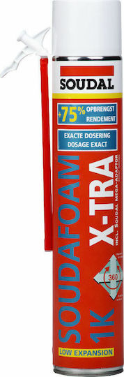 Soudal Soudafoam X-TRA Αφρός Πολυουρεθάνης Χειρός Χαμηλής Διόγκωσης 750ml