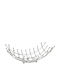 Espiel Fruit Bowl Metallic Silver 45x27x18cm