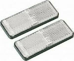 Lampa Truck Reflector Reflective Euro-Norm White 90x35mm 2 pieces 20539