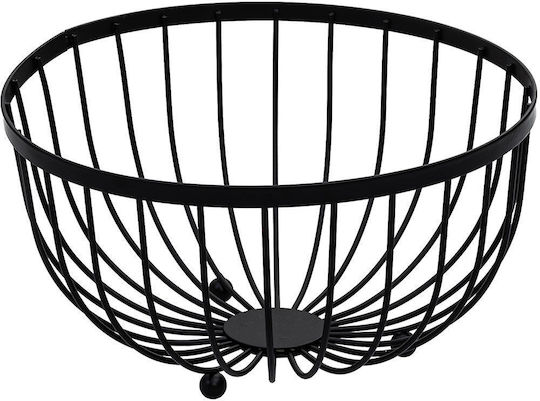 Φρουτιερα Metal Black Μεταλλικη 25x13cm Μαυρη Φρουτιερα Metal Black Μεταλλικη 25x13cm Μαυρη