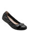 Emanuele Anatomic Leather Ballerinas D229 Black