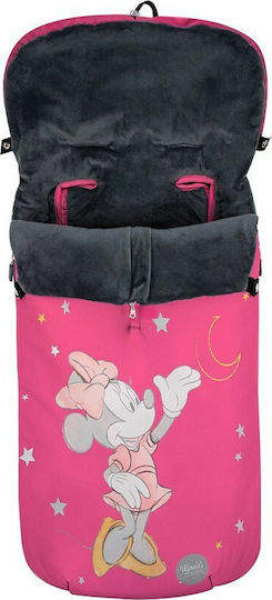 Interbaby Minnie Universal Stroller Footmuff with Velvet Lining 105x46cm Fuchsia