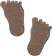 Estia Bathtub Mats Foot Brown 9x15cm 6pcs