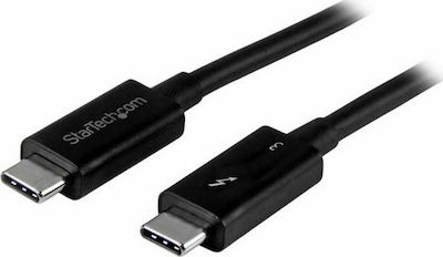 StarTech Regular USB 3.1 Cable Thunderbolt 3 male - Thunderbolt 3 male Μαύρο 0.5m (TBLT34MM50CM)