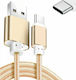 Chengxin Geflochtenes USB Typ-C Kabel USB 2.0 männlich - USB-A Gold 1,64 m