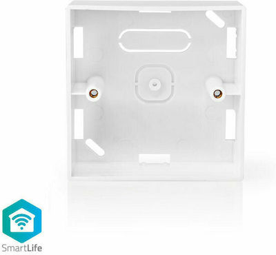 Nedis Cutie Electrică de Exterior 86x86mm în Culoare Alb WIFIWB10WT