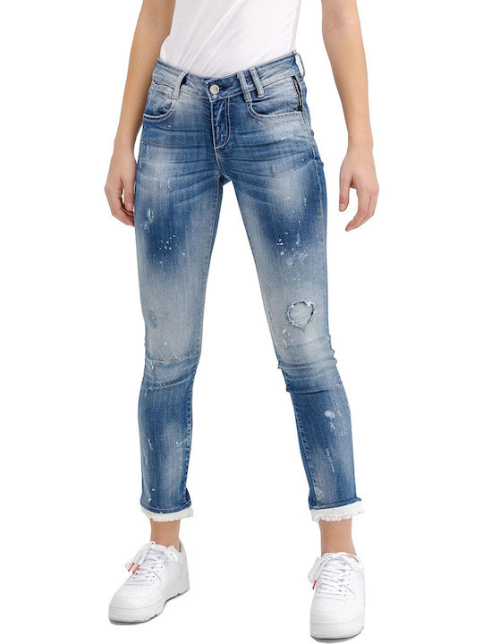 Edward Jeans Дамски дънки с вталено прилягане 19.1.2.84.002-BLUE