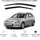 Heko Set of Windbreakers Front Car Dark Fime for Hyundai i30 2pcs