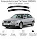 Heko Set of Windbreakers Front Car Dark Fime for Volkswagen Passat 2pcs