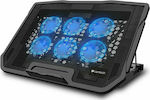 Lamtech Cooling Pad for Laptop up to 17.3" with 6 Fans and Lighting (LAM021523)