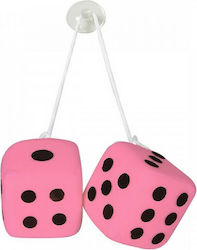 Lampa Lucky Vegas Dekorative Würfel für Auto Rosa Würfel in Rosa Farbe