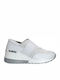 Ανατομικά Γυναικεία Slip-On Δερμάτινα Λευκά