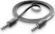 Cellular Line 3,5mm Klinkenkabel 3,5mm Stecker - 3,5mm Stecker Schwarz 1m AUXMUSICK