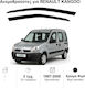 Heko Set of Windbreakers Front Car Dark Fime for Renault Kangoo 2pcs