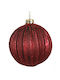 Lianos Christmas Glass Ball Ornament Red